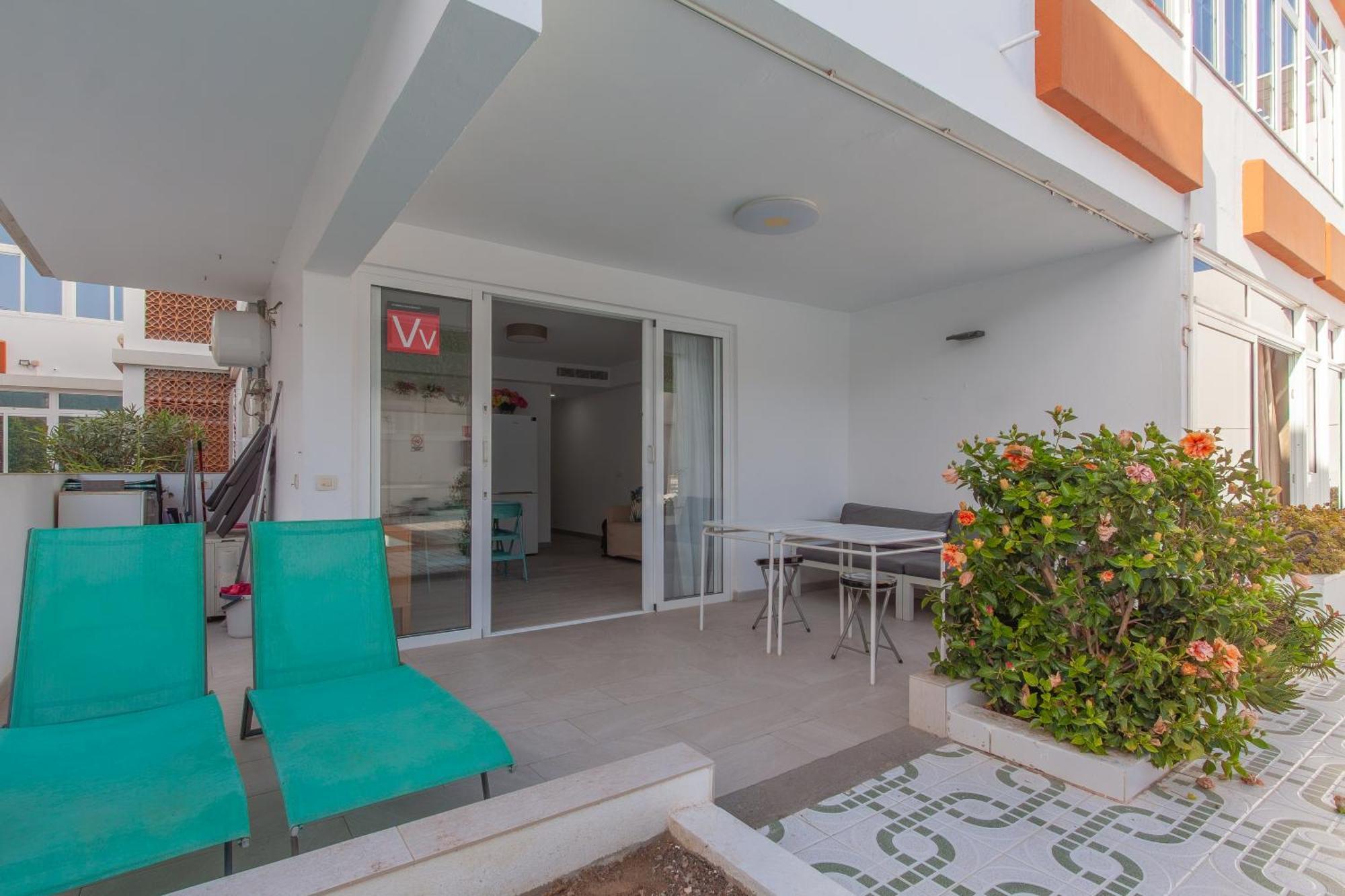 Apartamento Con Terraza Y Piscina En Playa Del Ing ปลายา เดล อิงเกลส ภายนอก รูปภาพ